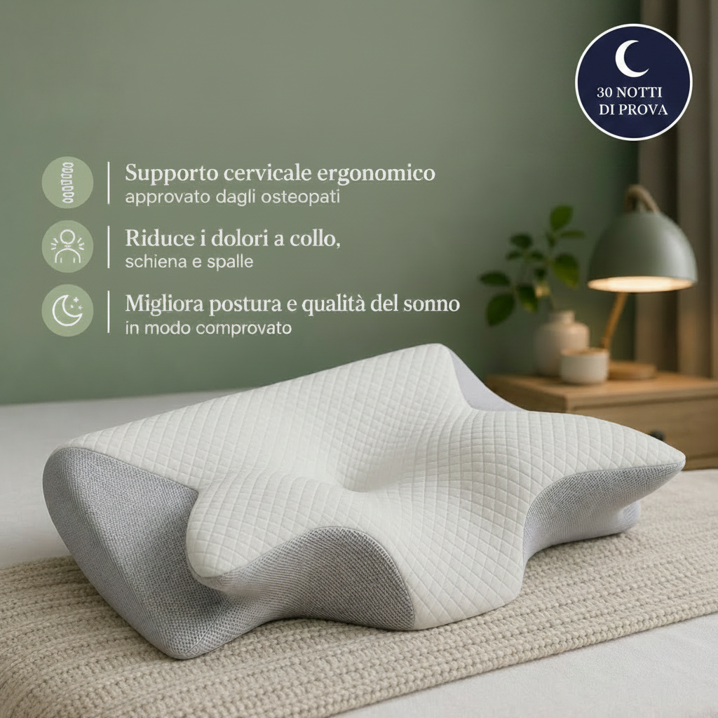 CerviComfort Pro™ | Cuscino ortopedico per un sonno senza dolori