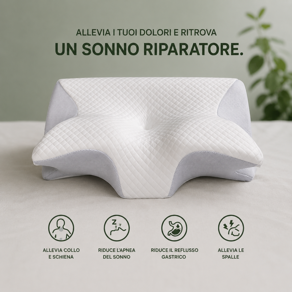 CerviComfort Pro™ | Cuscino ortopedico per un sonno senza dolori