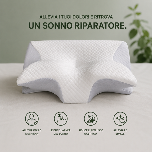CerviComfort Pro™ | Cuscino ortopedico per un sonno senza dolori