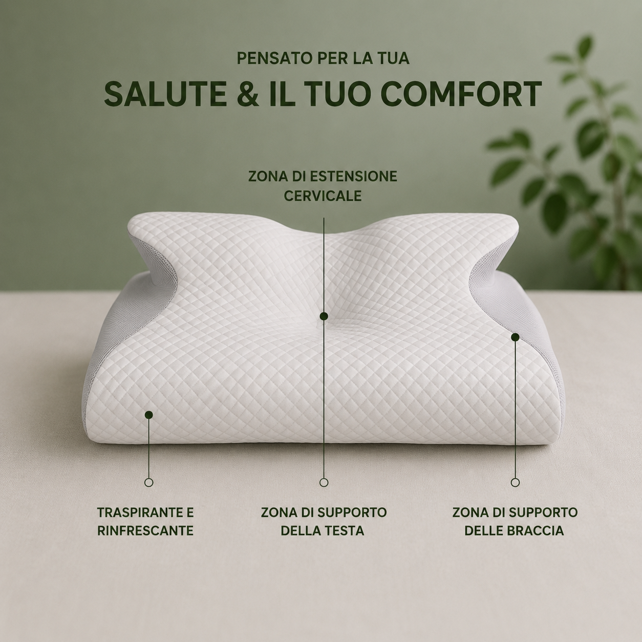 CerviComfort Pro™ | Cuscino ortopedico per un sonno senza dolori