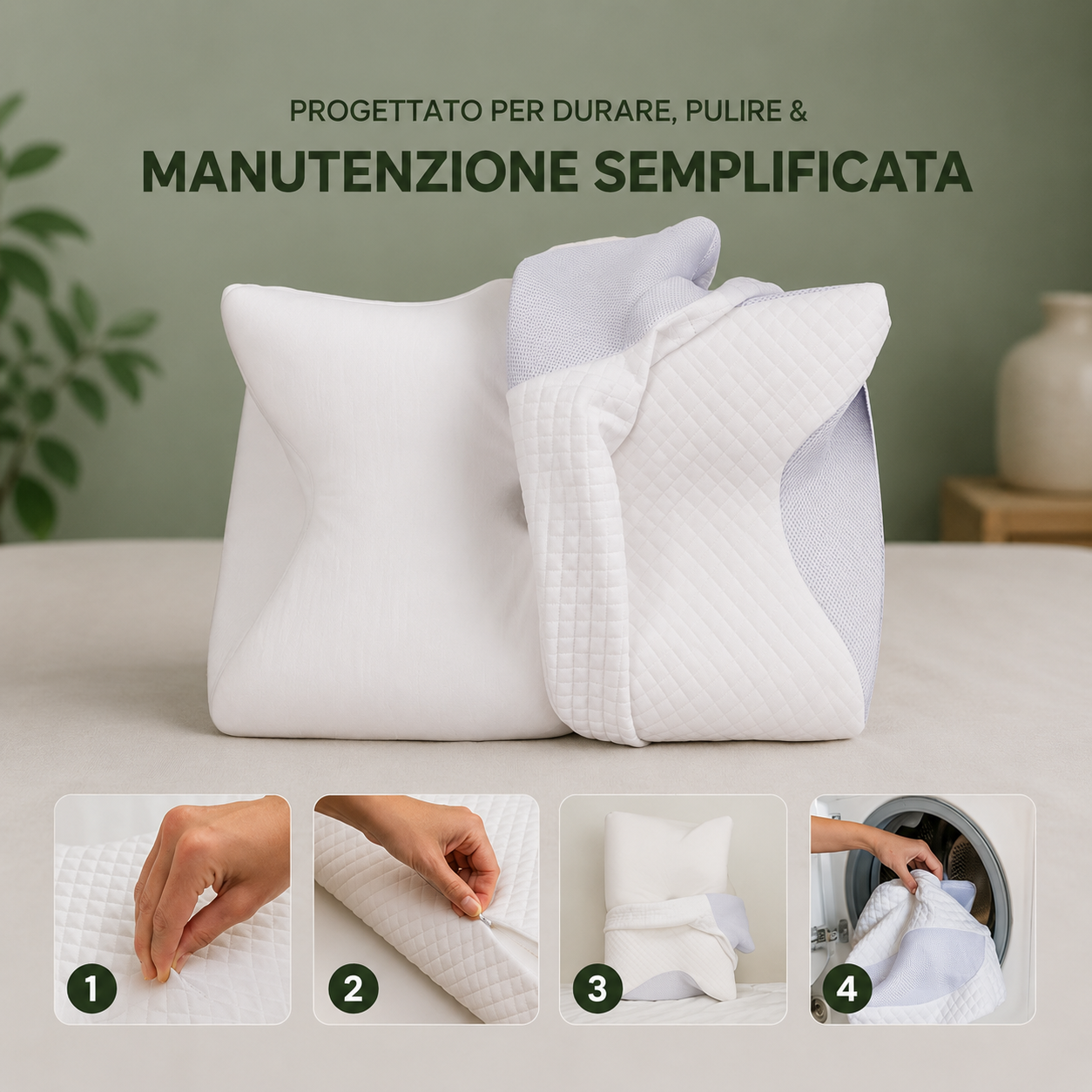 CerviComfort Pro™ | Cuscino ortopedico per un sonno senza dolori