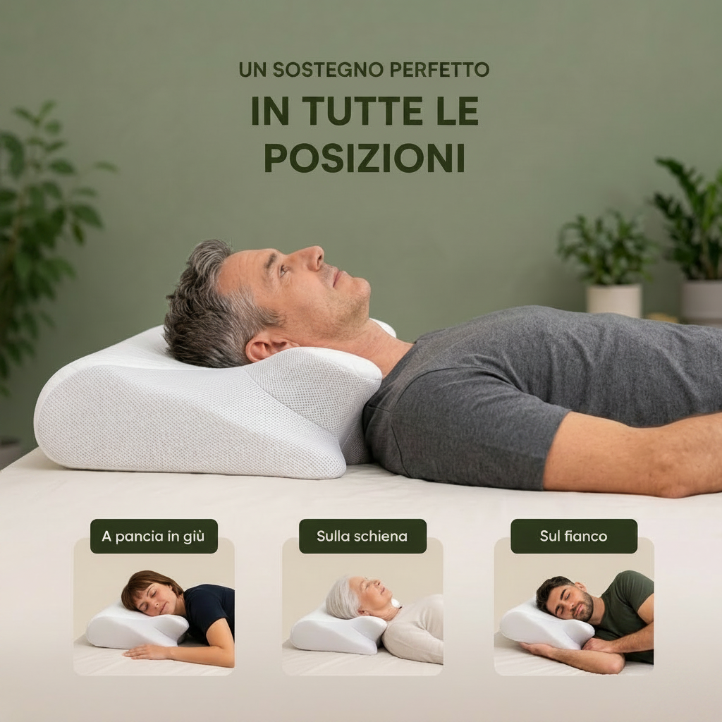 CerviComfort Pro™ | Cuscino ortopedico per un sonno senza dolori